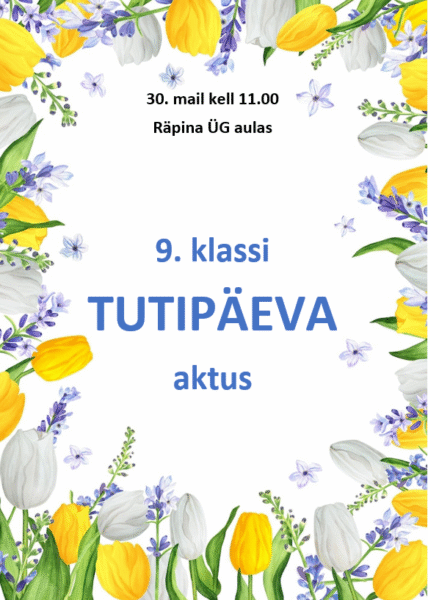 9. klassi tutipäeva aktus