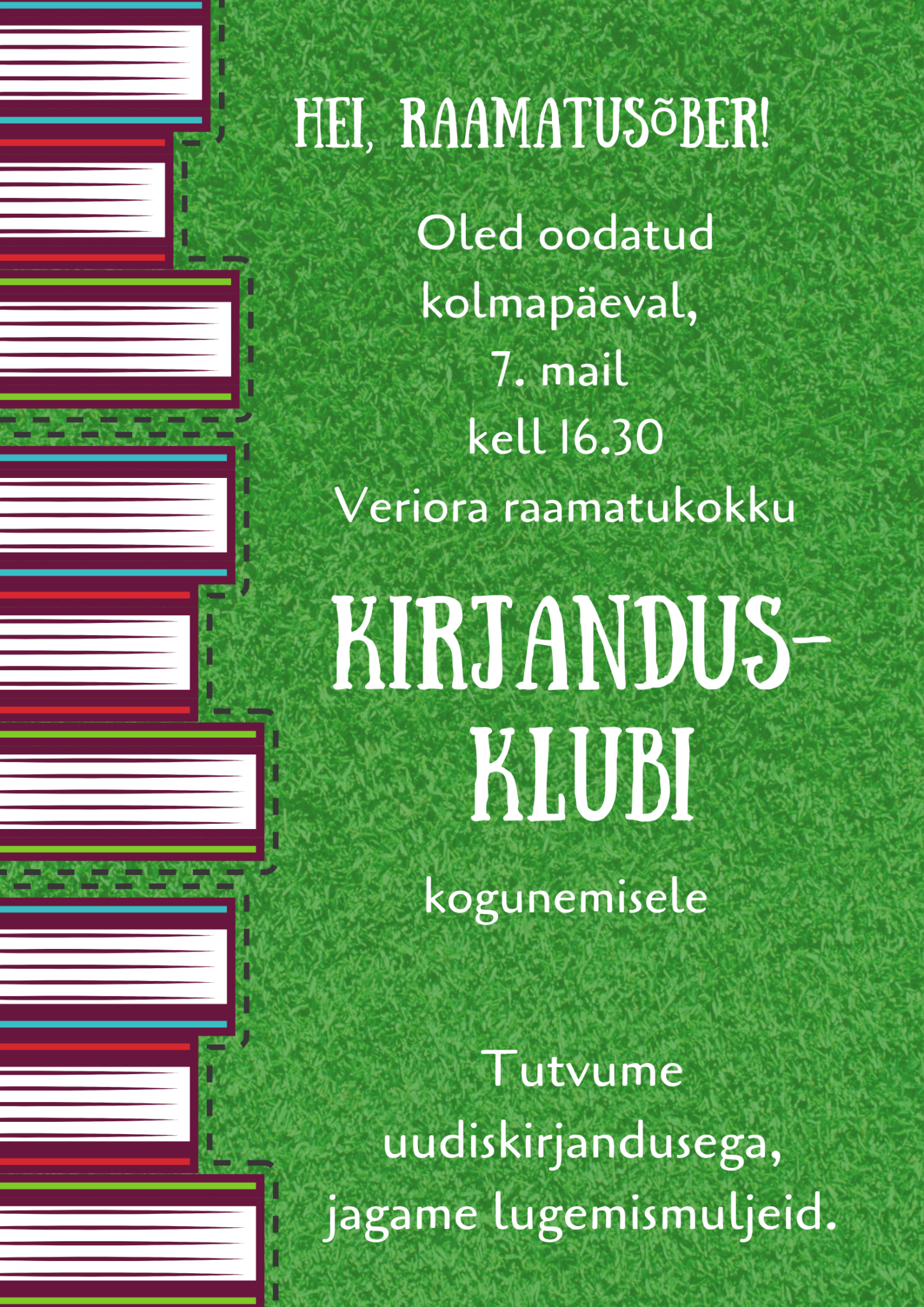 Kirjandusklubi @ Veriora raamatukogu | Veriora | Põlva maakond | Eesti