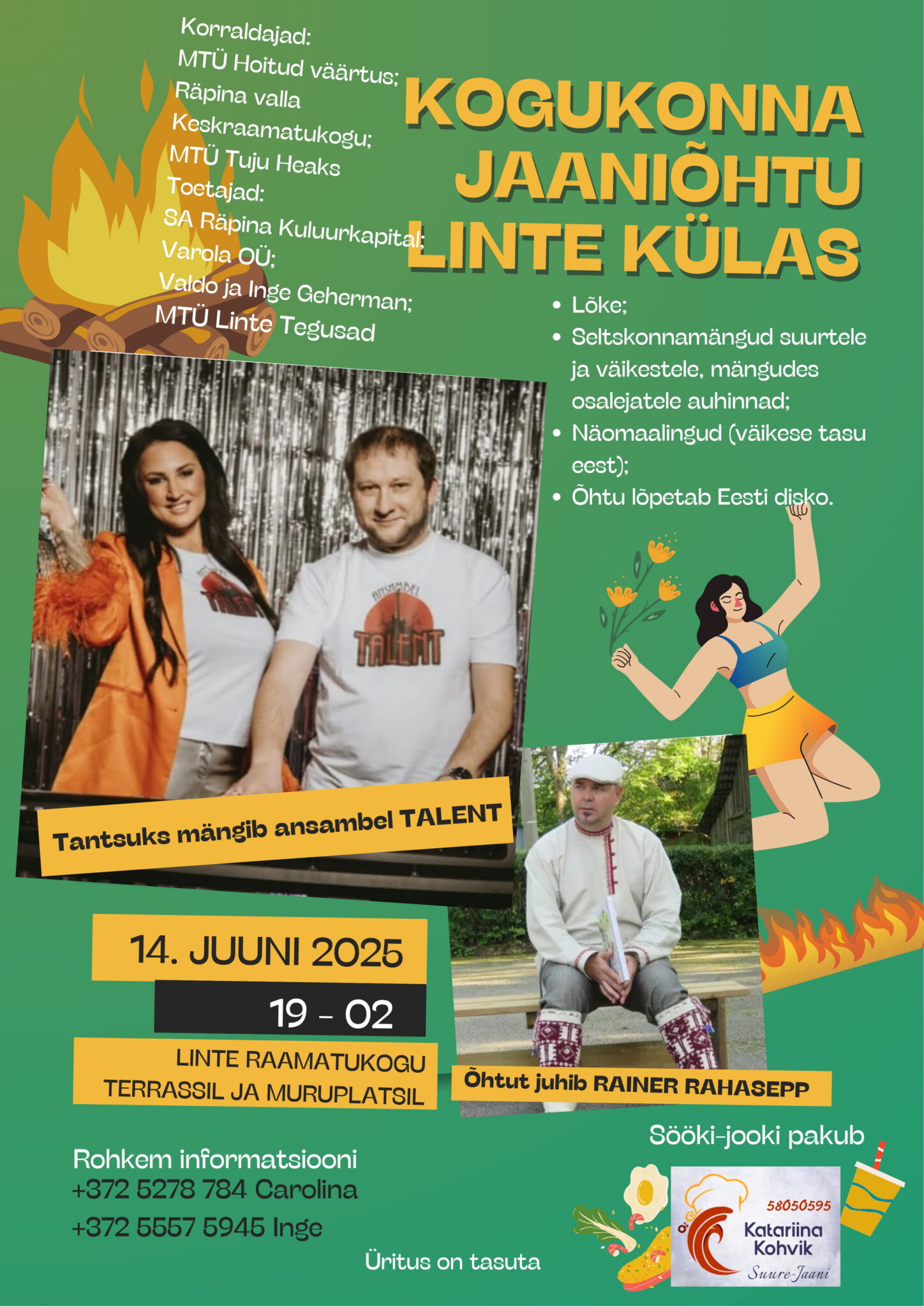Kogukonna Jaaniõhtu Linte külas @ Linte raamatukogu | Linte | Põlva maakond | Eesti
