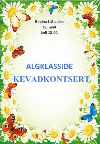 Algklasside kevadkontsert