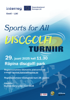 "Sports for All" discgolfivõistlus @ Räpina discgolfipark