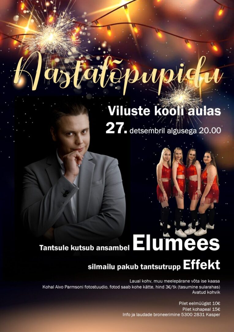 Aastalõpupidu Vilustes @ Viluste kool | Viluste küla | Põlva maakond | Eesti