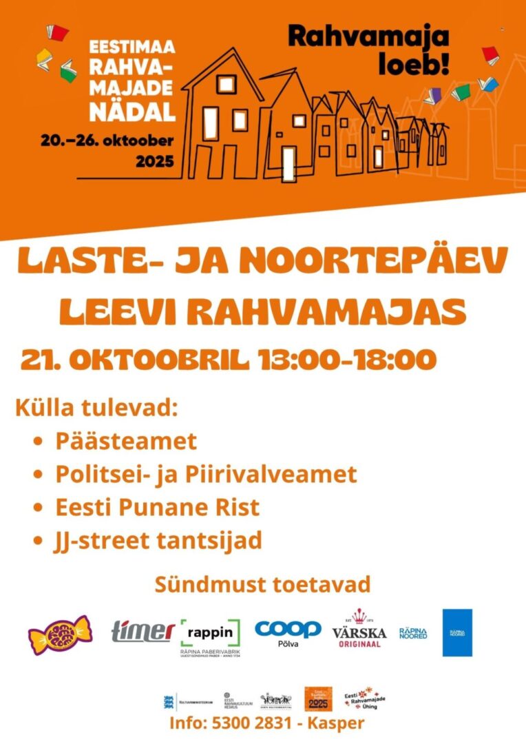 Lastepäev- ja noortepäev Leevi rahvamajas @ Leevi rahvamaja | Leevi | Põlva maakond | Eesti