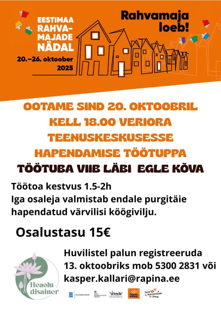 Hapendamise töötuba @ Veriora teenuskeskus | Veriora | Põlva maakond | Eesti