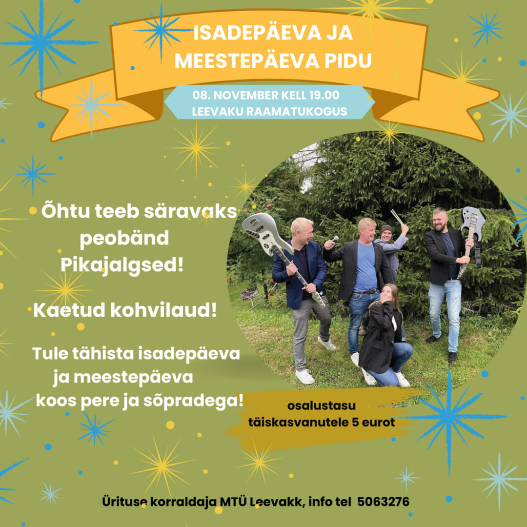 Isadepäeva ja meestepäeva pidu @ Leevaku raamatukogu | Leevaku | Põlva maakond | Eesti