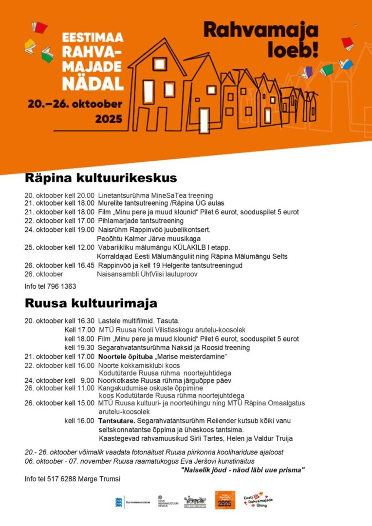 Rahvamajade nädal @ Erinevad toimumispaigad
