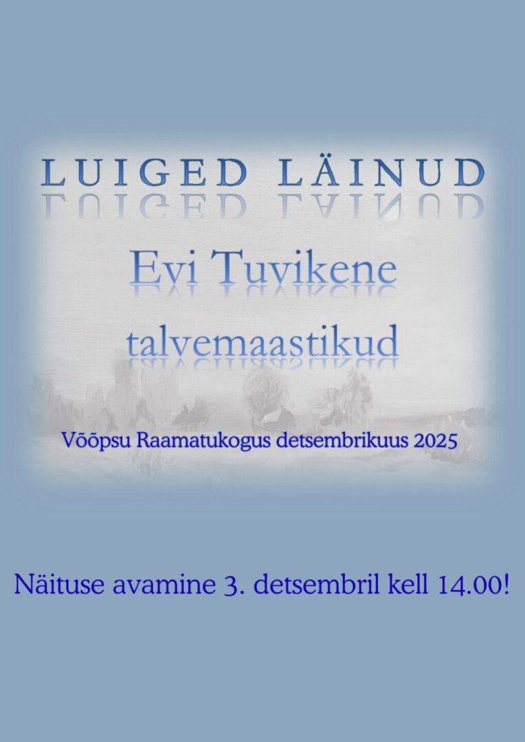 Näituse avamine - kunstnik Evi Tuvikene Võõpsu raamatukogus @ Võõpsu raamatukogu | Võõpsu | Põlva maakond | Eesti