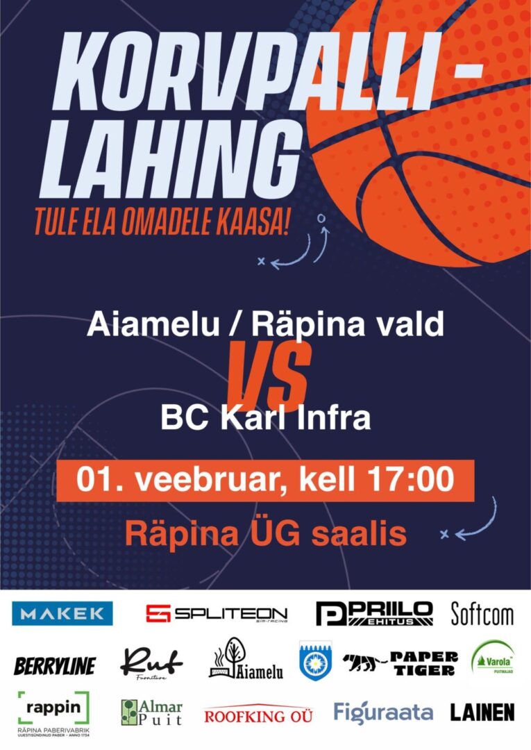 Terminal Lõuna-Eesti rahvaliiga Räpina Ühisgümnaasiumi võimlas @ Räpina Ühisgümnaasiumi võimla