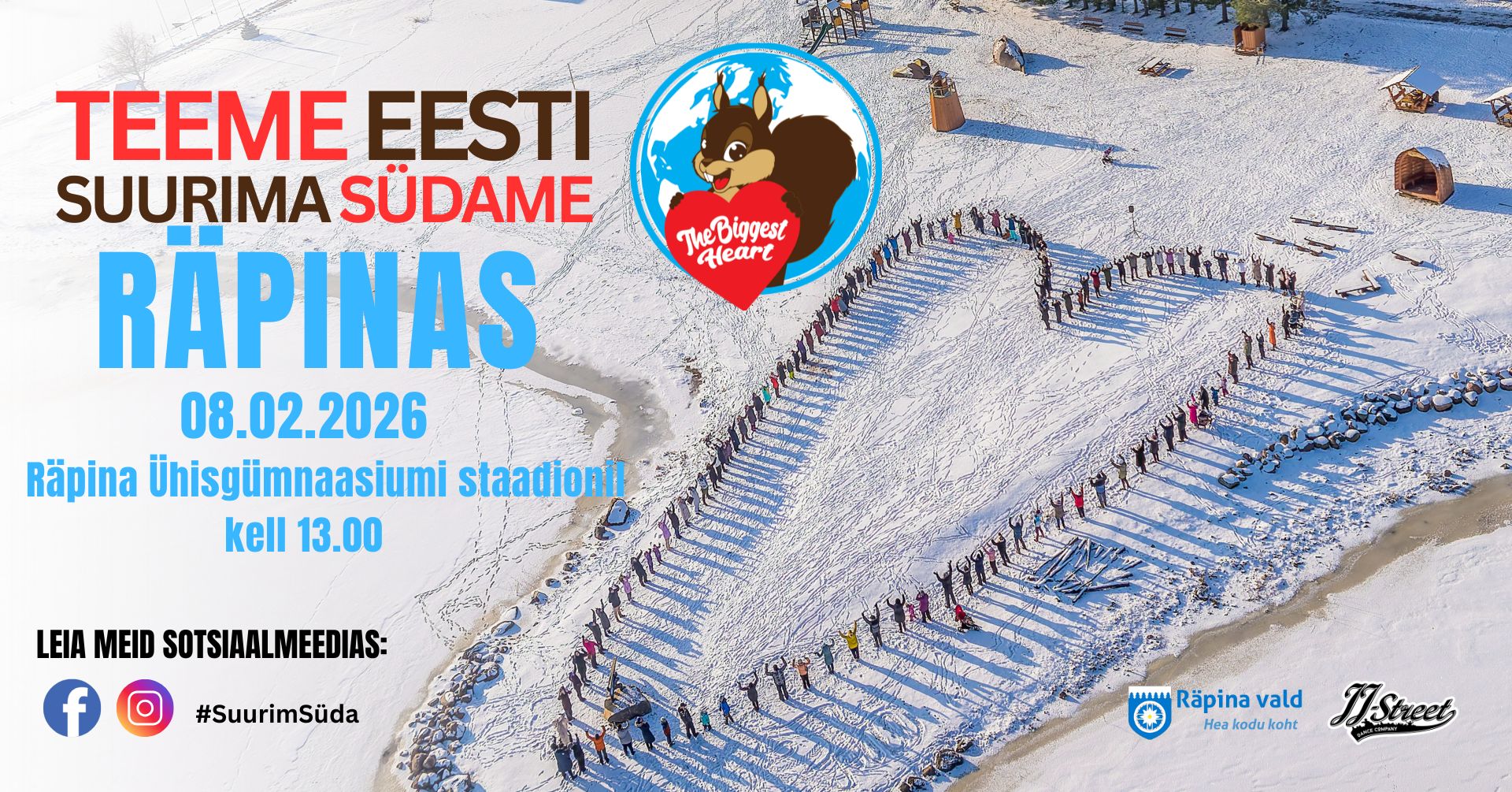 Suurim süda Räpinas Räpina Ühisgümnaasiumi staadionil @ Räpina staadion