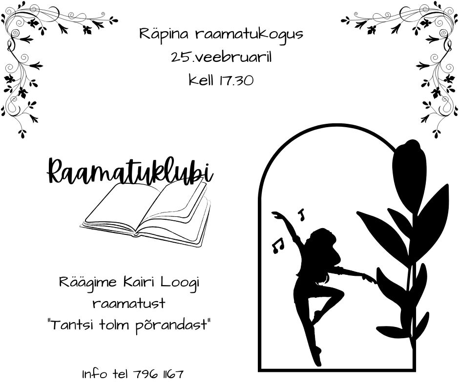 Raamatuklubi Räpina raamatukogus @ Räpina raamatukogu | Räpina | Põlva maakond | Eesti