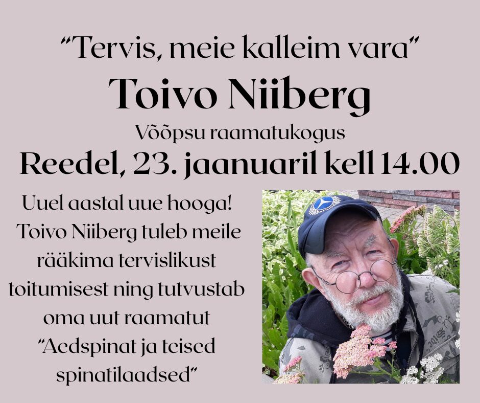 Toivo Niiberg Võõpsu raamatukogus @ Võõpsu raamatukogu | Võõpsu | Põlva maakond | Eesti