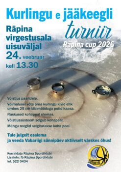Jääkeegli turniir "RÄPINA CUP 2026" @ Räpina Virgestusala uisuväljak