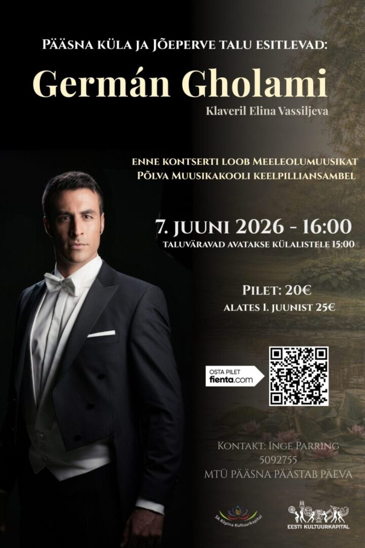 Kaunis suvine aiakontsert Jõeperve talus @ Jõeperve talu, Pääsna küla | Pääsna | Põlva maakond | Eesti