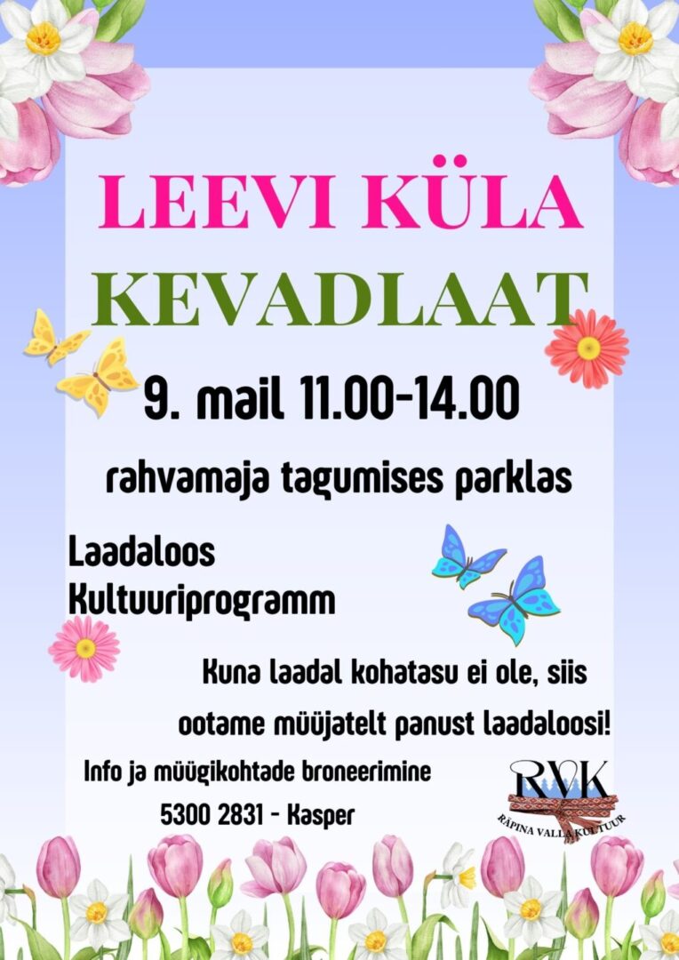 Leevi küla kevadlaat @ Leevi rahvamaja | Leevi | Põlva maakond | Eesti