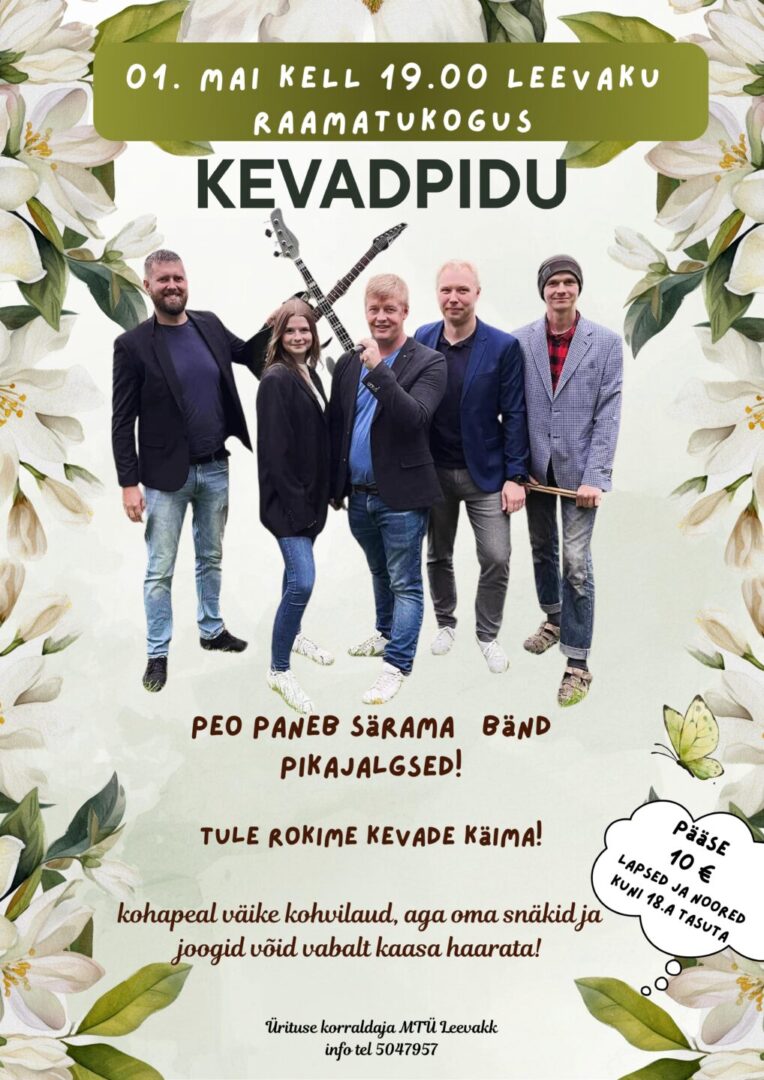 Kevadpidu @ Leevaku raamatukogu