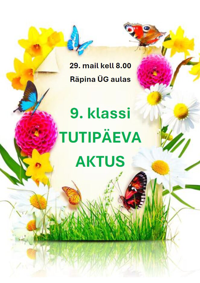 9. klassi tutipäeva aktus